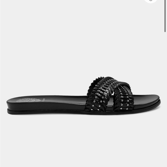 Vince Camuto Black Rubber Sandals | 7 - Picture 1 of 9